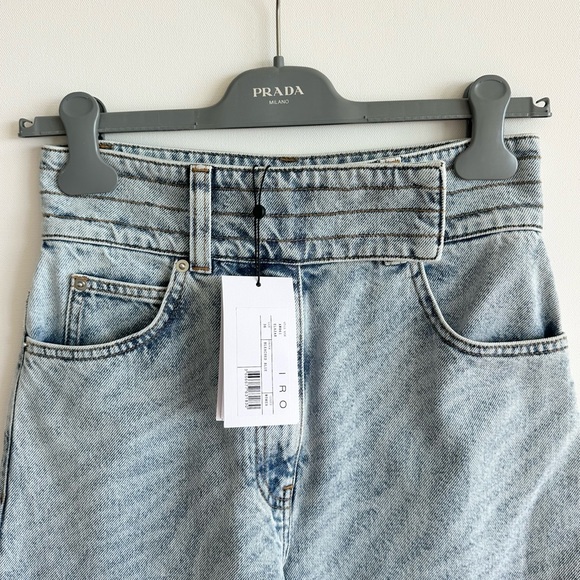 IRO Light Blue Zebra Print Jeans - Picture 6 of 14